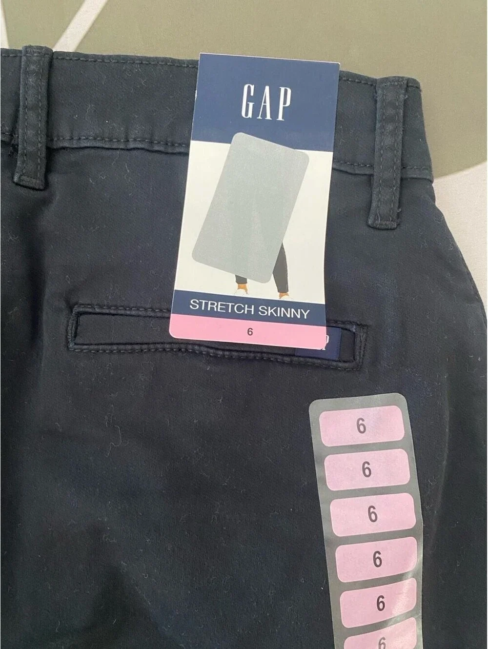 GAP Women's Stretch Skinny Pants Black Size 6